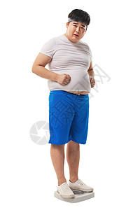 小胖称体重身体保养浴室秤高清图片