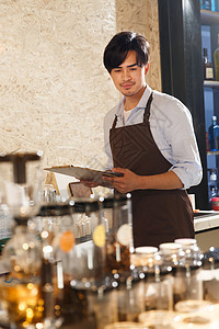 咖啡店服务员图片