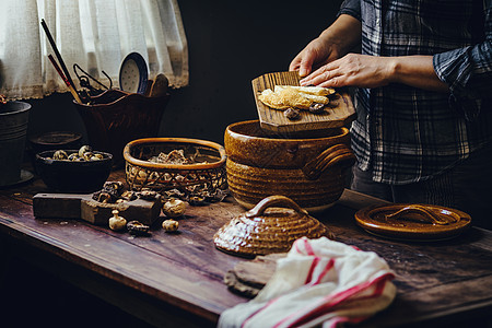 厨师做饭图片