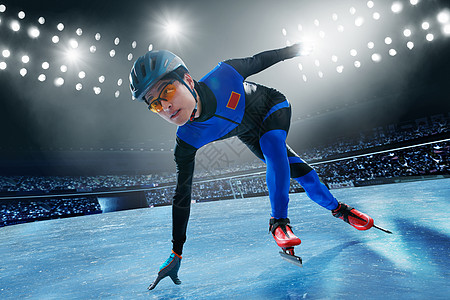 速滑运动员图片
