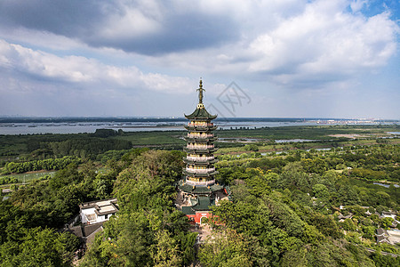 航拍江苏镇江焦山5A景区图片