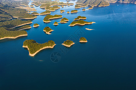  航拍杭州千岛湖景区图片