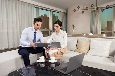 酒店商务出差洽谈开会图片素材