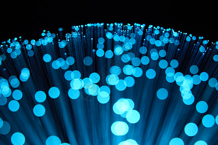 科技感静物蓝色光纤图片
