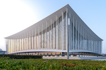 西安地标建筑国际会展中心背景图片