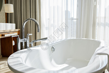 高端酒店浴缸高清图片
