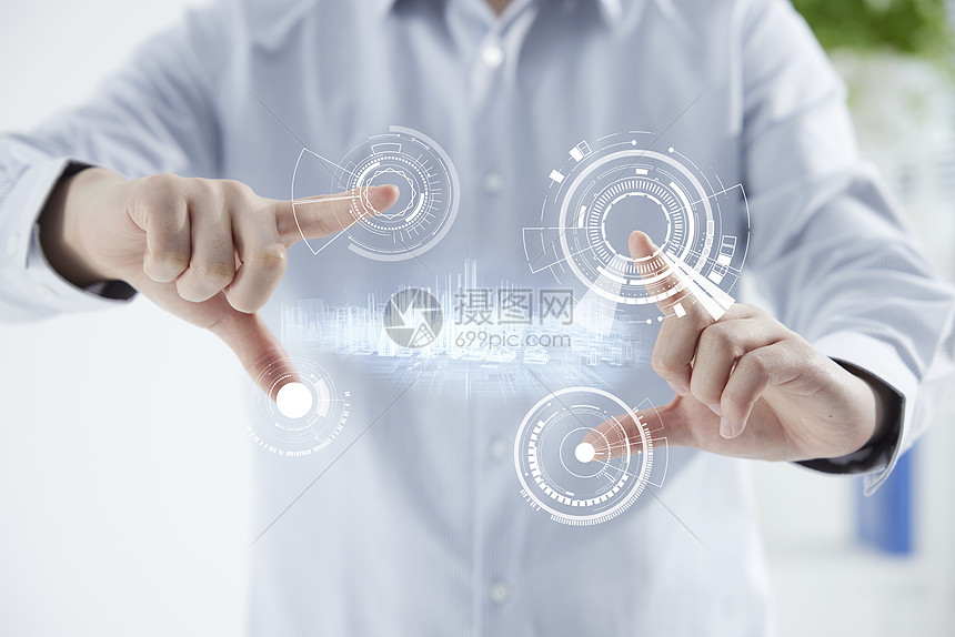 虚拟现实隔空操作高清图片下载正版图片507703423摄图网