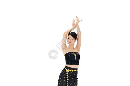 傣族女性舞蹈形象图片