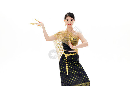 傣族民族舞蹈女性动作图片
