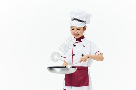 小小女厨师做饭图片