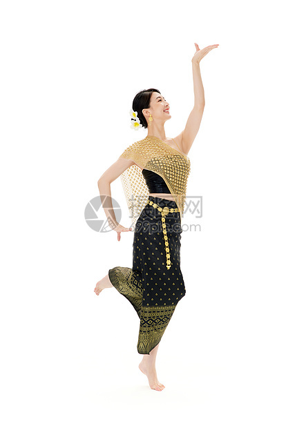 傣族美女舞蹈动作图片