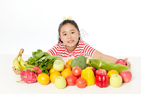 火龙果儿童健康蔬果饮食背景