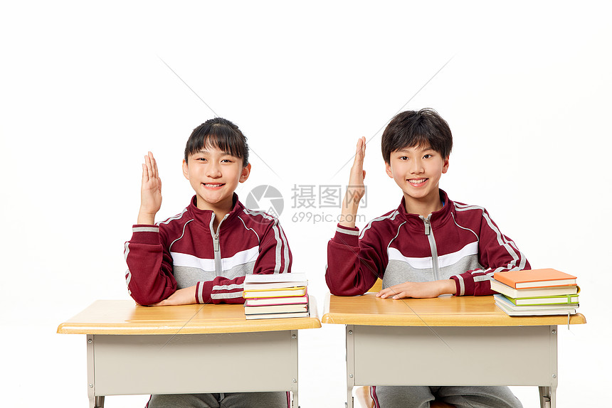 小学生上课举手形象高清图片下载-正版图片507711816-摄图网