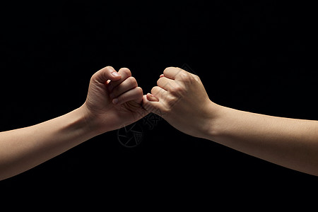 绿幕素材.俩只手拉钩约定背景