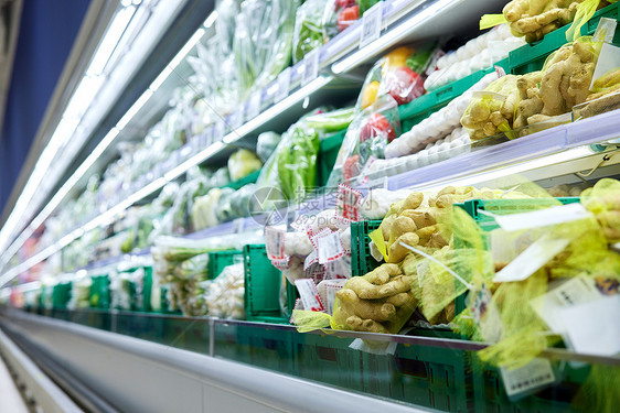 超市的蔬菜区域图片