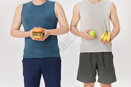 男性不同身材饮食对比图片