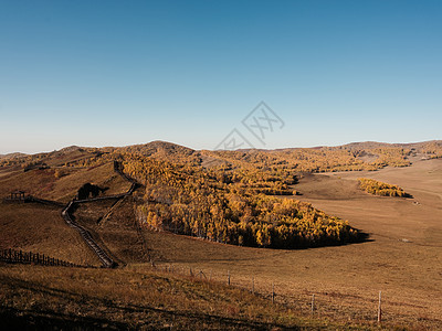 草原日出乌兰布统坝上草原风光背景