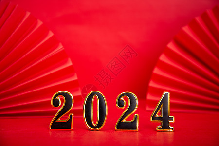 鞭炮卡通2024年新年卡通龙宝宝摆件背景