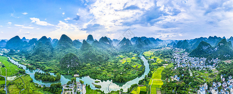 桂林遇龙河风景区全景图片