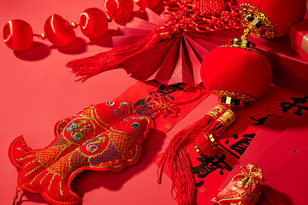 鱼中国风新年喜庆装饰鱼背景