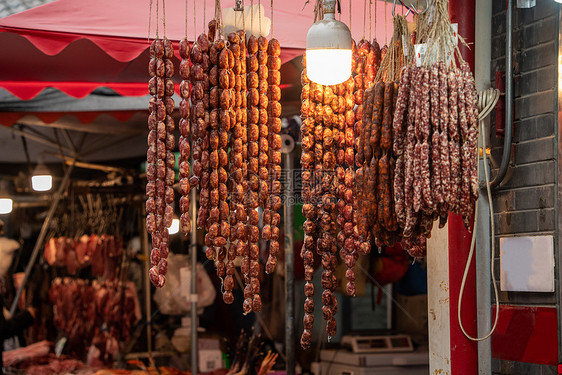 冬季美食腊肉腊肠图片