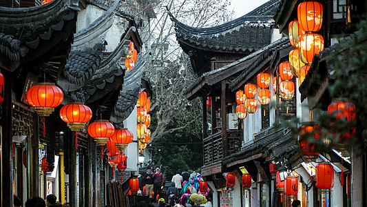上海南翔老街新年夜景图片