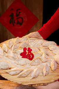 冬至新春饺子图片