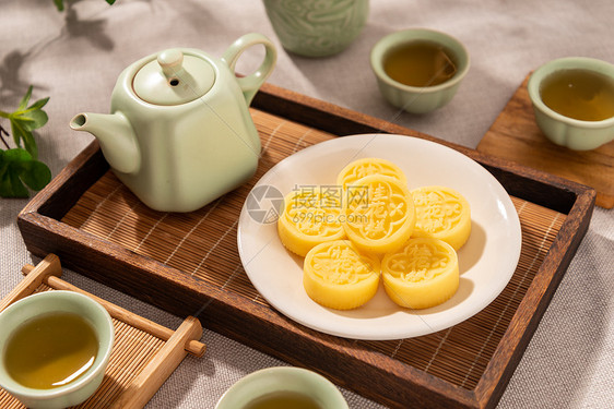 餐饮美食中式糕点桂花糕图片