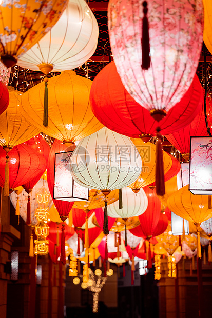 北京前门大街新年氛围图片