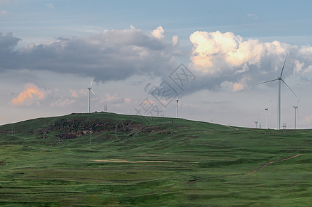 内蒙古高山牧场景观背景图片