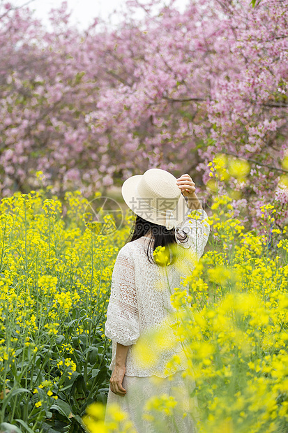 春天踏青赏花图片