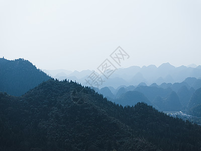 万峰林景区贵州4A景区万峰林航拍背景