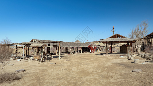 宁夏水洞沟古人类文化遗址背景图片