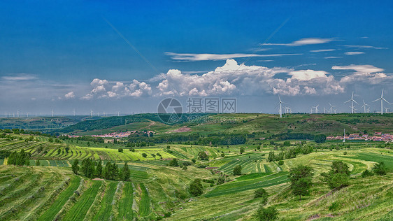 张家口草原天路夏季旅游景观图片