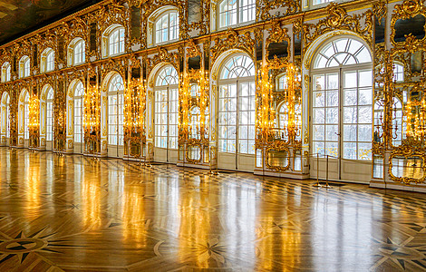 灯光艺术圣彼得堡叶卡捷琳娜宫背景
