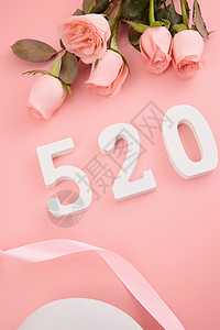 520情人节粉色浪漫系背景背景图片