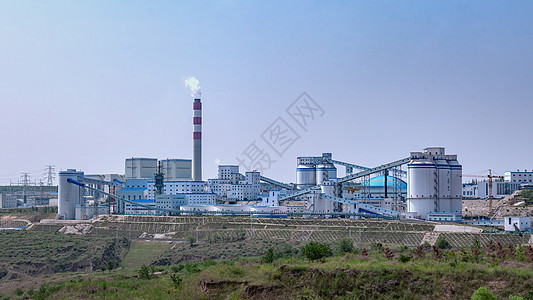 工业 设施厂房外景背景图片