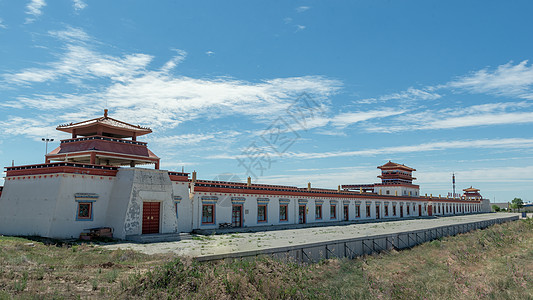 内蒙古夏季草原蒙元建筑旅游图片