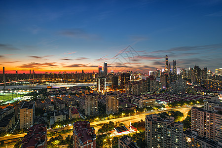 上海陆家嘴城市夜景建筑图片