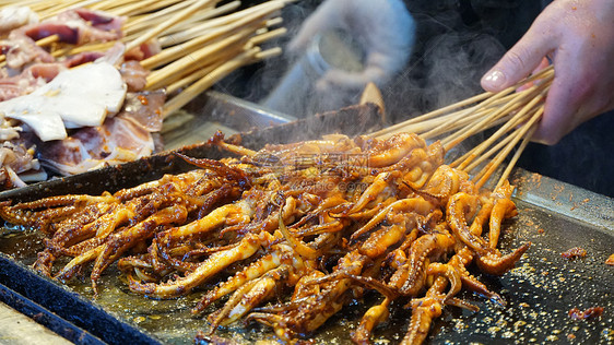 夜市美食烧烤图片