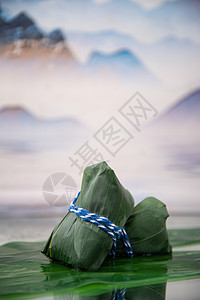 端午节国风山水粽子图片