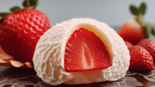 草莓大福图片