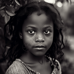非洲风格一个美丽的非洲女孩背景