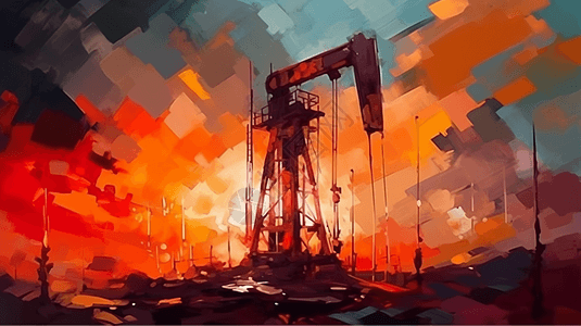 石油开采场景图片