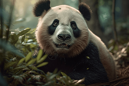 一直可爱的熊猫图片
