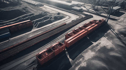 煤矿运输存储背景图片