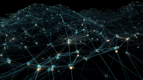 复杂人工智能网络3d图像图片