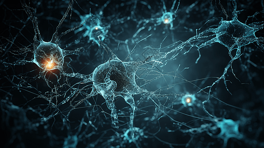 细胞神经元医疗背景图片