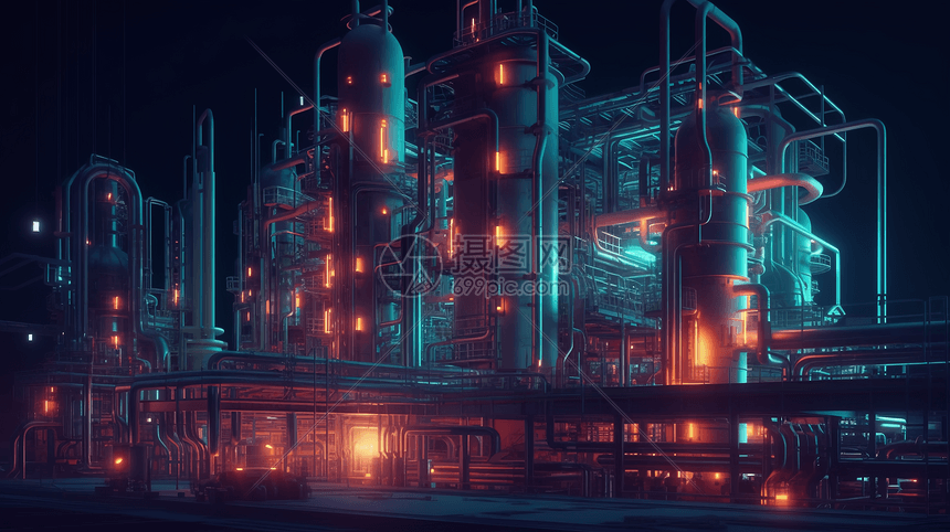 科技风炼油厂图片