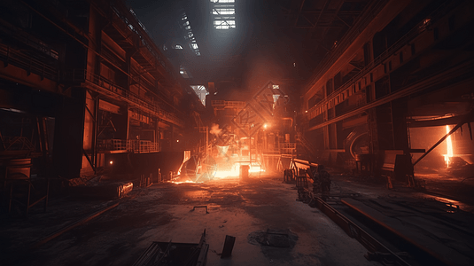 熔融金属工厂图片